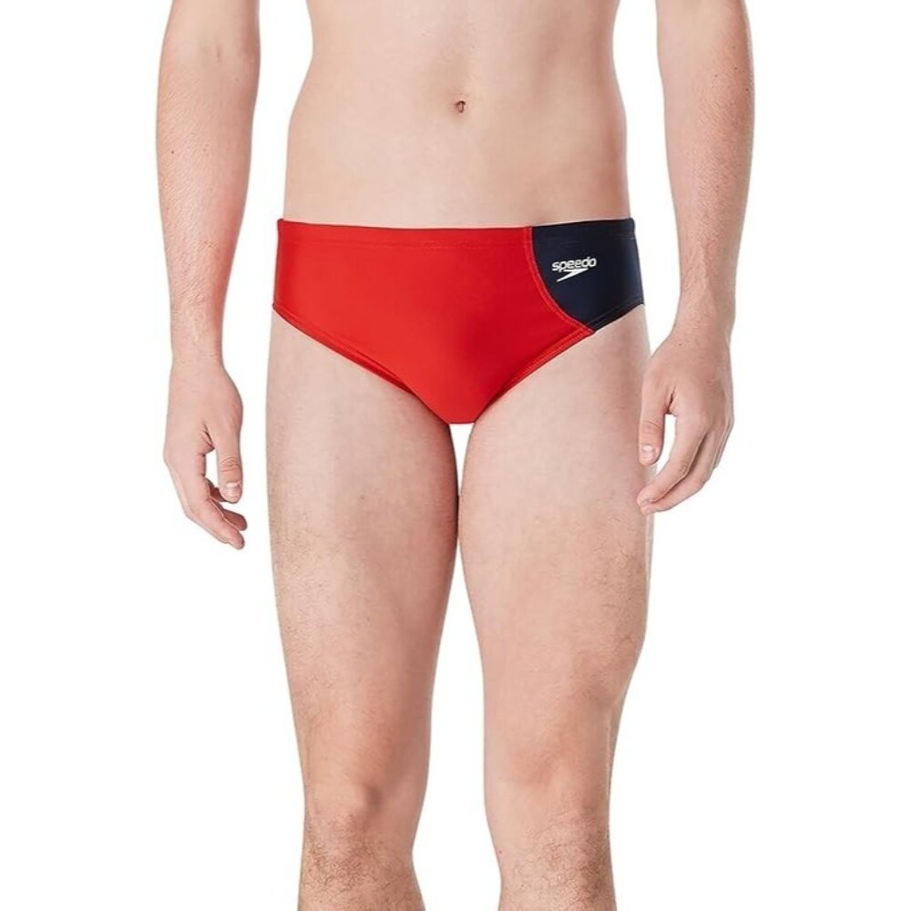 Speedo Men's Eco Endurance Colorblock Swim Brief Azure Blue ( 28 )